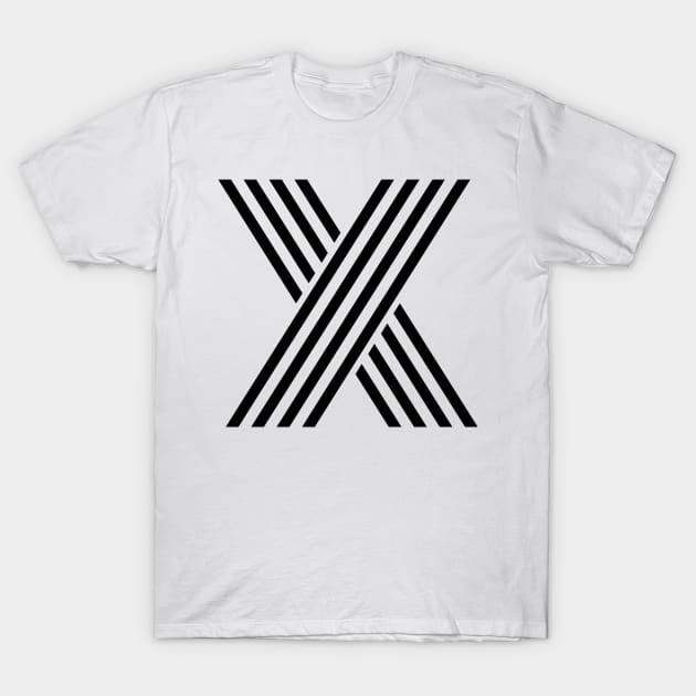 Alphabet X (Uppercase letter x), Letter X T-Shirt by maro_00